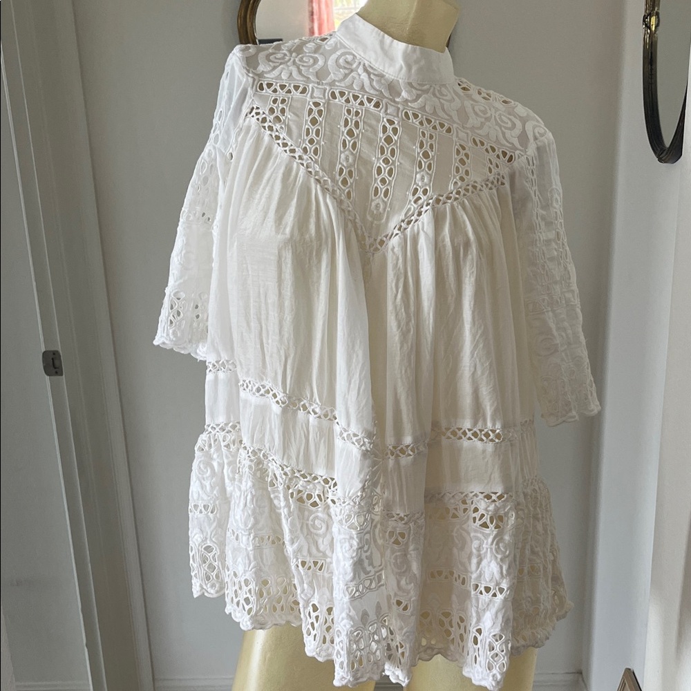 Stunning Zimmerman Eyelet Boho Blouse
